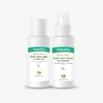 tavcha pre wax gel and post wax lotion